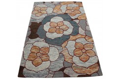 Kolorowy dywan jak witraż RUG COLLECTION do salonu 100% wełniany 150x240cm Indie
