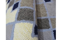 100% wełna gruby dywan z Indii 150x240cm design do salonu kolorowy
