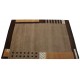 Brązowy delikatnie zdobiony dywan gabbeh 160x230cm wełna argentyńska piękny wzór