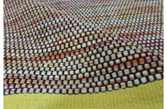 Kolorowy kilim nowoczesny durry 100% wełniany dywan płasko tkany 170x240cm dwustronny Indie