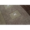 100% wełniany dywan brązowy nowoczesny tuftowany 170x240cm 