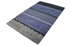100% wełna gruby dywan Gabbeh Indie Luksusowy 180x280cm fioletowy