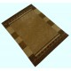 Brązowy delikatnie zdobiony dywan gabbeh 170x240cm wełna argentyńska piękny wzór