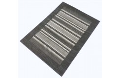 Szary w pasy ekskluzywny dywan Gabbeh Loribaft Indie 170x240cm 100% wełniany