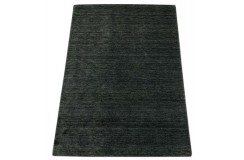 Dywan Gabbeh Handloom Loribaft wełna grafitowy gładki 120x170cm 100% wełna