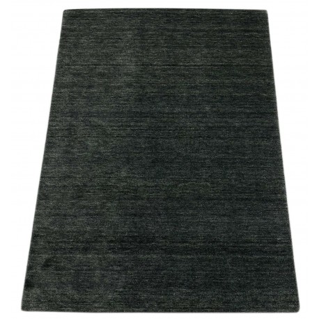 Dywan Gabbeh Handloom Loribaft wełna grafitowy gładki 120x170cm 100% wełna