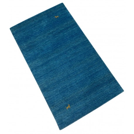 Niebieski ekskluzywny dywan Gabbeh Loribaft Indie 90x160cm 100% wełniany