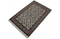 Wełniany ręcznie tkany dywan Herati z Indii 120X180cm orientalny beżowy