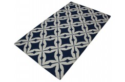 100% wełna gruby dywan z Indii 150x240cm design do salonu kolorowy