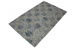 100% wełna gruby dywan z Indii 150x240cm design do salonu kolorowy