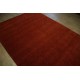 Gładki 100% wełniany dywan Gabbeh Handloom czerwony 200x290cm bez wzorów