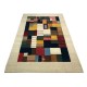 Ekskluzywny dywan Gabbeh Loribaft Patchowrk Indie 170x250cm 100% wełniany beżowy, kolorowy