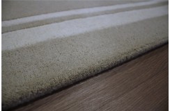 Dywan wełniany 150x240cm nowoczesny gładki beżowy Indie reczny tafting