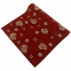Czerwony kwiatowy dywan do salonu 100% wełniany kwadratowy 200x200cm Indie Premium