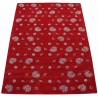 100% wełna gruby dywan z Indii 200x200cm design do salonu czerwony
