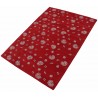 Czerwony kwiatowy dywan RUG COLLECTION do salonu 100% wełniany 170x240cm Indie Premium