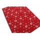 Czerwony kwiatowy dywan  do salonu 100% wełniany 140x200cm Indie Premium