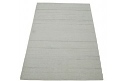 Gładki dywan do salonu 100% wełniany Nepal tafting 170x240cm beż