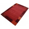 Klasyczny dywan z obżeżem do salonu 100% wełniany Nepal tafting 170x240cm czerwony