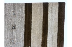 100% wełna gruby dywan Gabbeh Indie Luksusowy 170x240cm brązowy beż