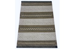 100% wełna gruby dywan Gabbeh Indie Luksusowy 170x240cm brązowy beż