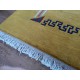 Salonowy nowoczesny dywan ręcznie tkany 250x350cm złoty Nepal Tybet nowozelandzka wełna owcza