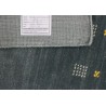 Wełna i wiskoza gruby dywan handloom z indii zielony 120x180cm