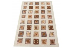 Kolorowy geometryczny 100% wełniany dywan Gabbeh tafting 160x230cm