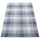 Geometryczny szary dywan do salonu 100% wełniany tafting 160x230cm