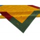 Kolorowy ekskluzywny dywan Gabbeh Loribaft Indie 140x200cm 100% wełniany pomarańczowo-żółty