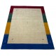 Kolorowy ekskluzywny dywan Gabbeh Loribaft Indie 200x250cm 100% wełniany beżowy