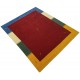 Kolorowy ekskluzywny dywan Gabbeh Loribaft Indie 200x250cm 100% wełniany czerwony
