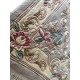 Piękny dywan Aubusson Habei ręcznie tkany z Chin 90x160cm 100% wełna  rzeźbione kwiaty brązowy