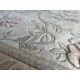 Piękny dywan Aubusson Habei ręcznie tkany z Chin 200x200cm 100% wełna  rzeźbione kwiaty beżowy kwadratowy