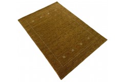 100% wełna gruby dywan handloom z indii brązowy 170x240cm