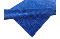 100% wełna gruby dywan handloom z indii niebieski 170x240cm