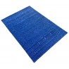 100% wełna gruby dywan handloom z indii niebieski 170x240cm