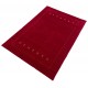 Gładki 100% wełniany dywan Gabbeh Handloom czerwony 170x240cm etniczne wzory