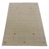 Gładki 100% wełniany dywan Gabbeh Handloom beżowy 250x300cm elikatne wzory