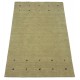 Gładki 100% wełniany dywan Gabbeh Handloom beżowy 200x300cm elikatne wzory