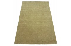 Gładki 100% wełniany dywan Gabbeh Handloom beżowy 200x300cm deseń