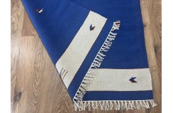 Solidny wełniany kilim Durry w nowoczesnych kolorach 100% wełna ręczny