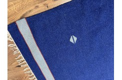 Kolorowy, nowoczesny 100% wełniany kilim Gabbeh - dywan dwustronny ręcznie tkany 120x180cm niebieski