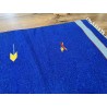 Kolorowy, nowoczesny 100% wełniany kilim Gabbeh - dywan dwustronny ręcznie tkany 120x180cm niebieski