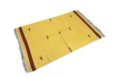 Solidny wełniany kilim Durry w nowoczesnych kolorach 100% wełna ręczny