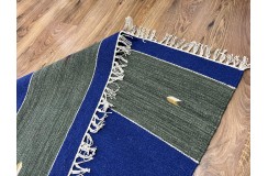 Solidny wełniany kilim Durry w nowoczesnych kolorach 100% wełna ręczny