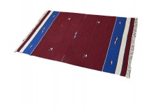 Solidny wełniany kilim Durry w nowoczesnych kolorach 100% wełna ręczny