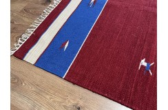 Solidny wełniany kilim Durry w nowoczesnych kolorach 100% wełna ręczny