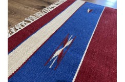 Solidny wełniany kilim Durry w nowoczesnych kolorach 100% wełna ręczny