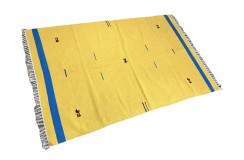 Solidny wełniany kilim Durry w nowoczesnych kolorach 100% wełna ręczny